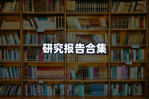研究报告合集